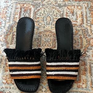 Tory Burch rare Woven Sandals